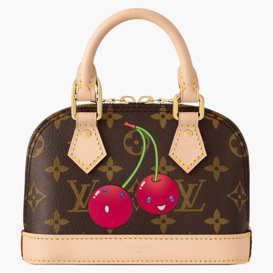 Louis Vuitton X Takashi Murakami Cherry Nano Alma Brown Monogram