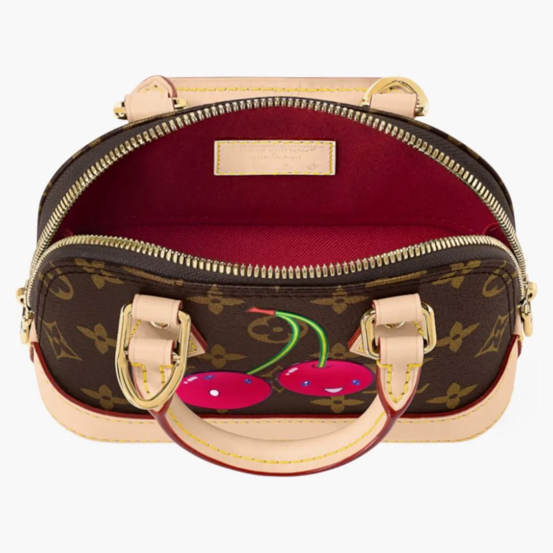 Louis Vuitton X Takashi Murakami Cherry Nano Alma Brown Monogram