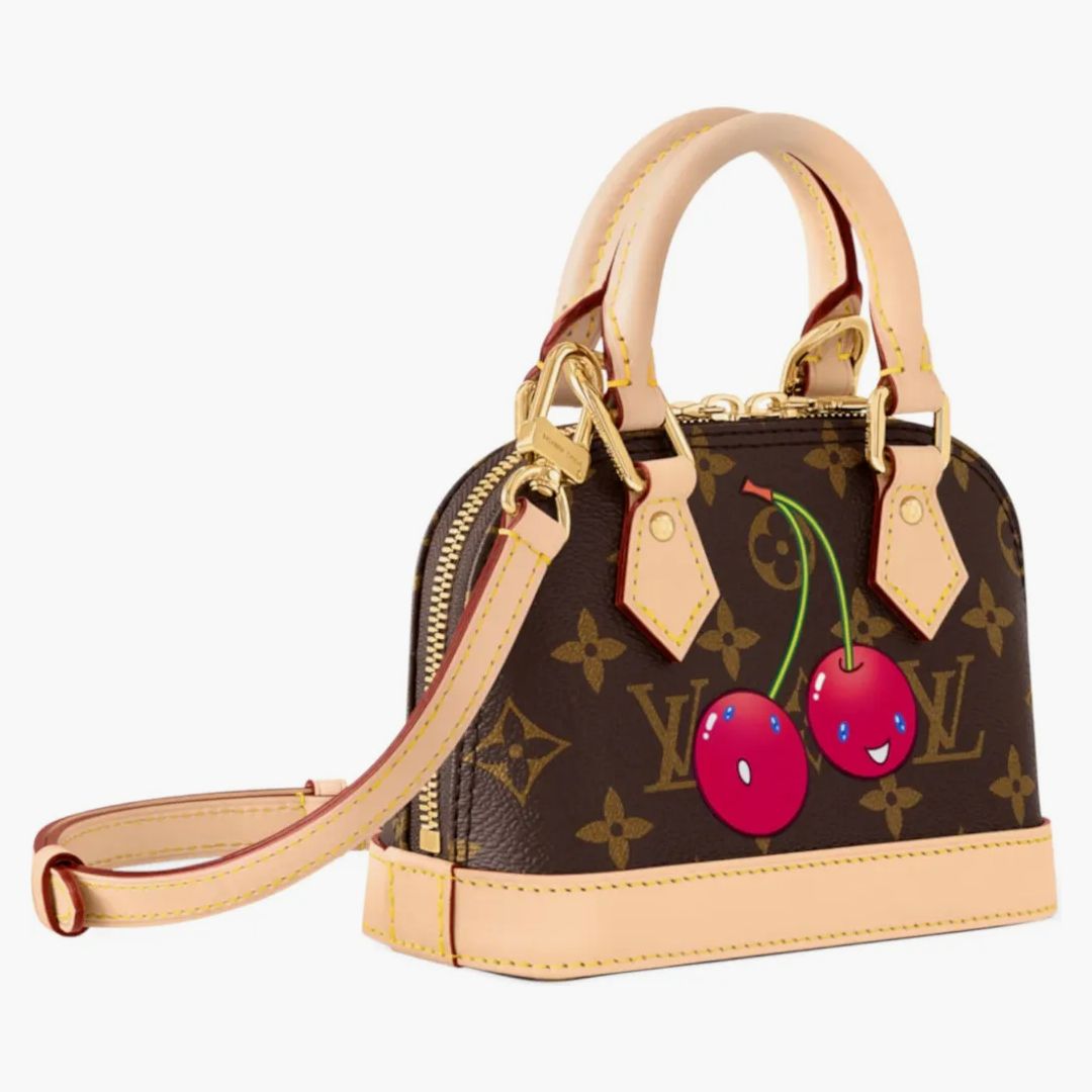 Louis Vuitton X Takashi Murakami Cherry Nano Alma Brown Monogram