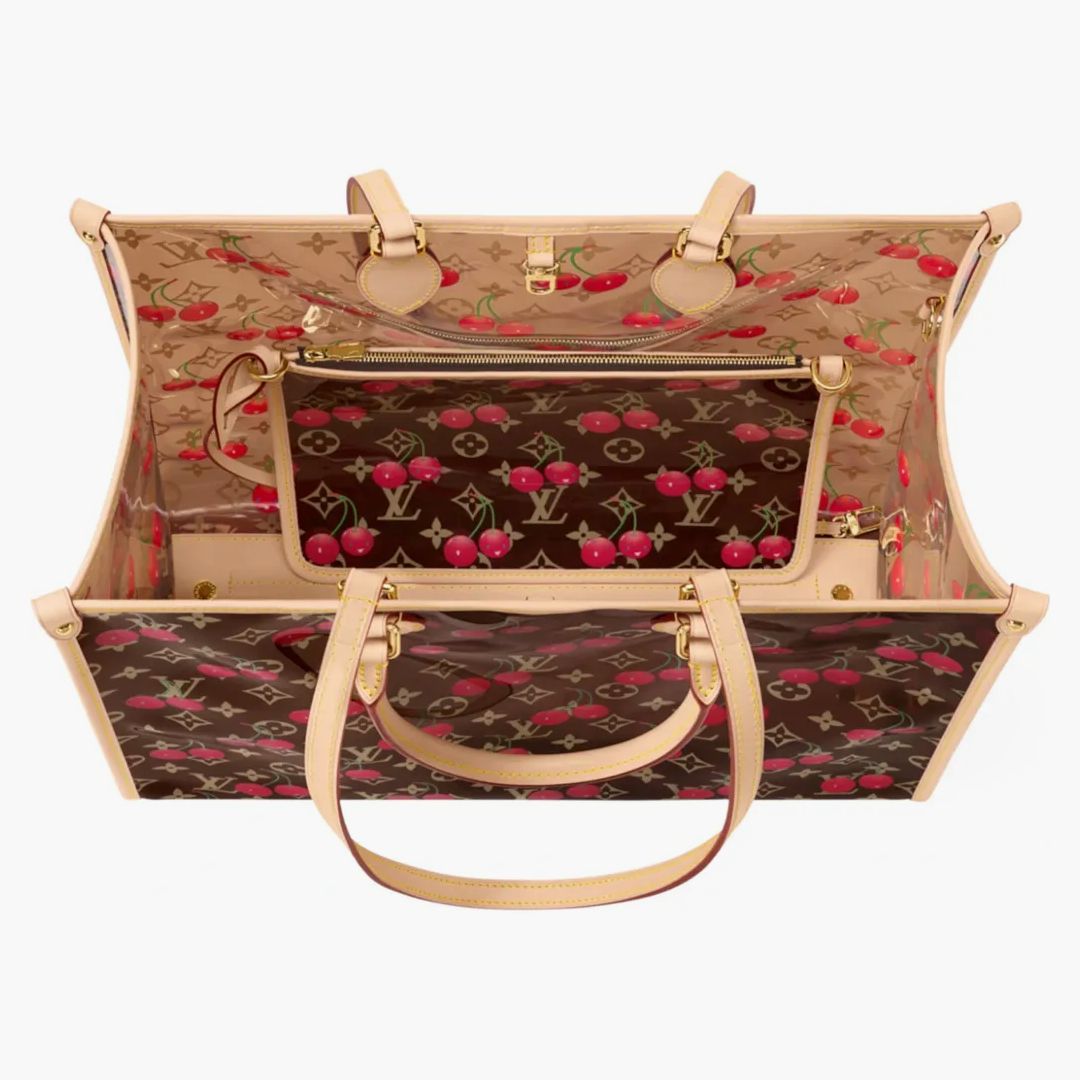 Louis Vuitton X Takashi Murakami Cherry Onthego Gm Crystal Monogram