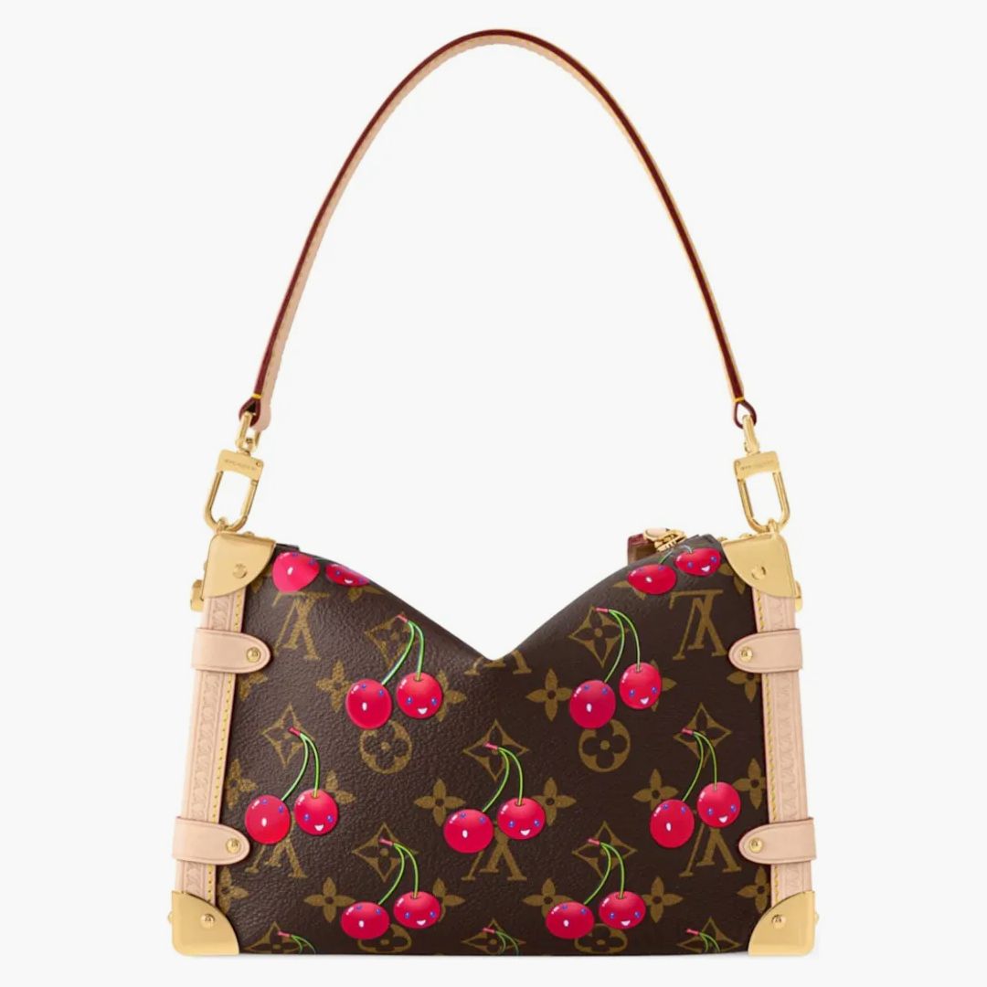 Louis Vuitton X Takashi Murakami Cherry Side Trunk Mm Brown Monogram