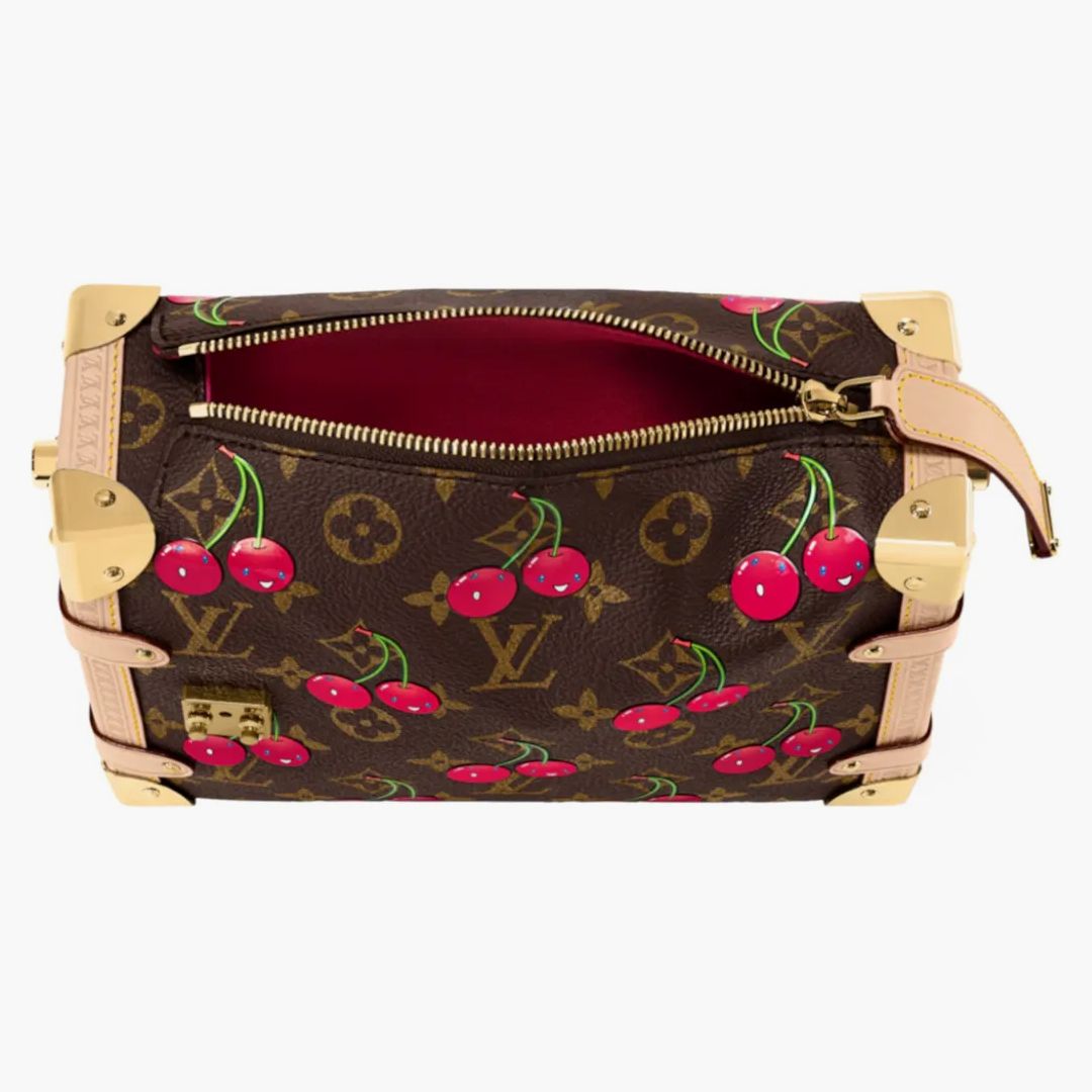 Louis Vuitton X Takashi Murakami Cherry Side Trunk Mm Brown Monogram