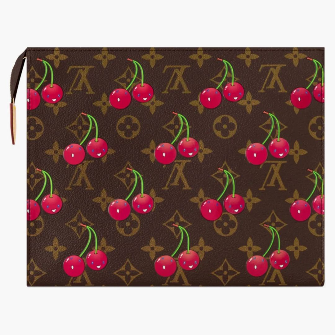 Louis Vuitton X Takashi Murakami Cherry Toiletry Pouch Brown Monogram