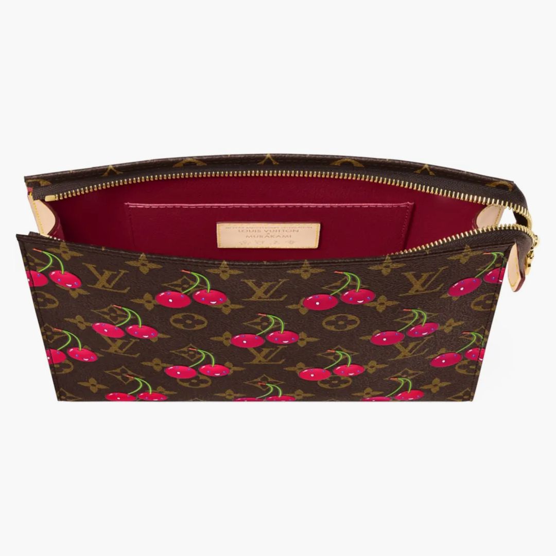 Louis Vuitton X Takashi Murakami Cherry Toiletry Pouch Brown Monogram