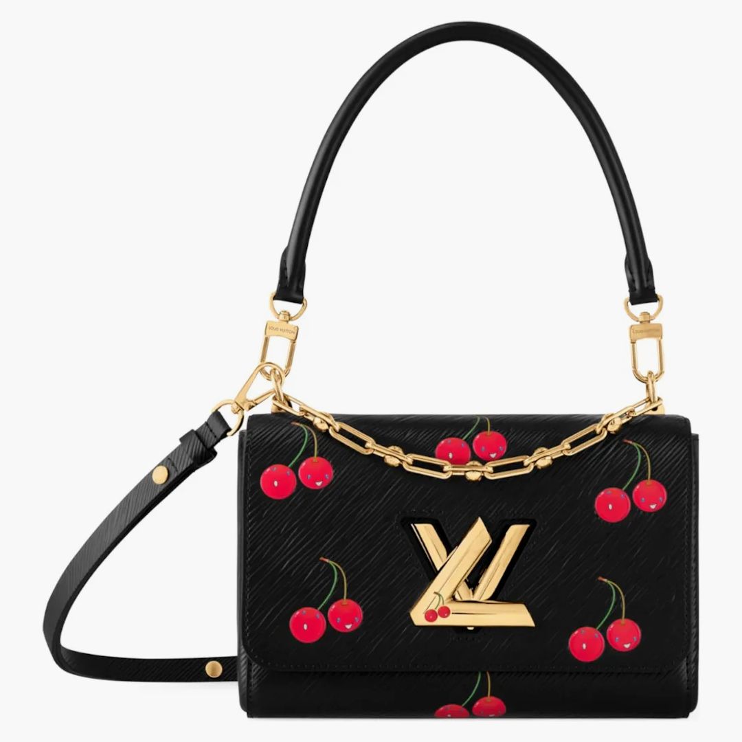 Louis Vuitton X Takashi Murakami Cherry Twist Mm Black