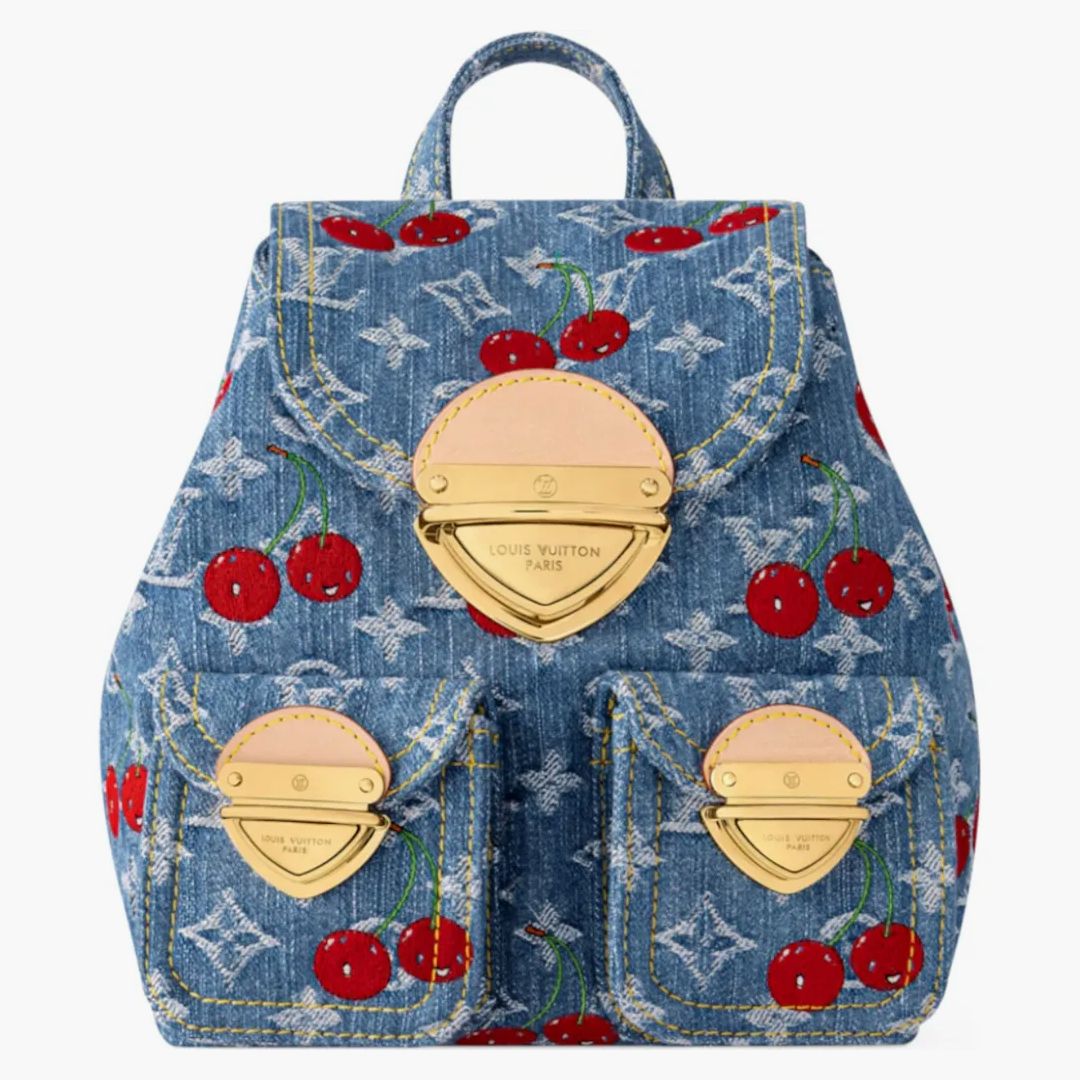 Louis Vuitton X Takashi Murakami Cherry Venice Nm Denim Monogram
