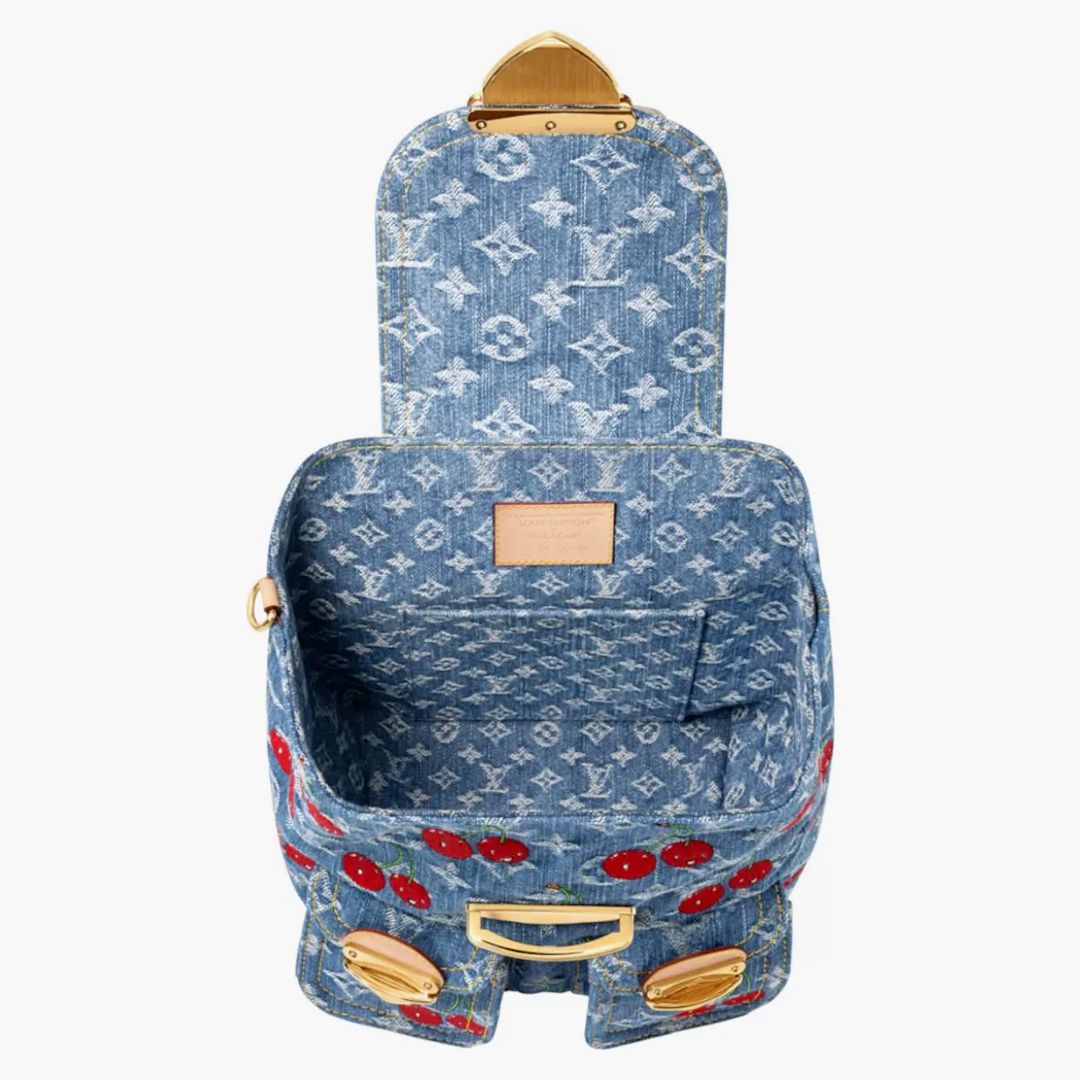 Louis Vuitton X Takashi Murakami Cherry Venice Nm Denim Monogram