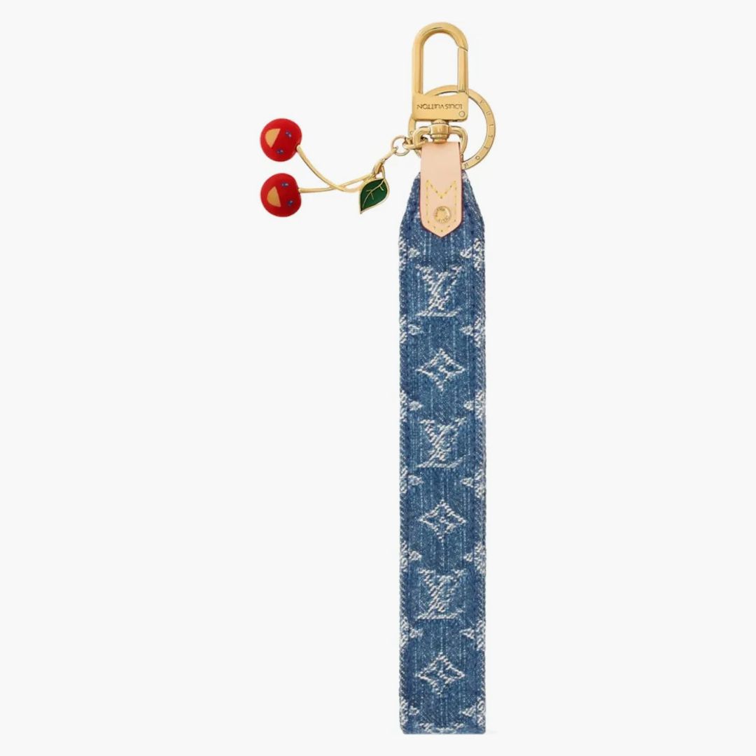 Louis Vuitton X Takashi Murakami Denim Cherry Dragonne Denim Monogram