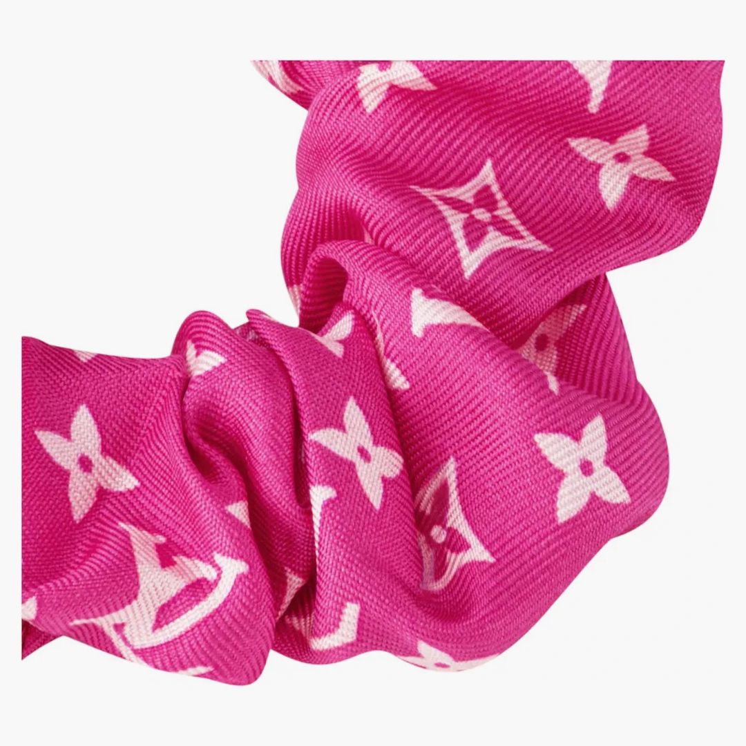 Louis Vuitton X Takashi Murakami Scrunchie Set Cherry Blossom Sakura Brown