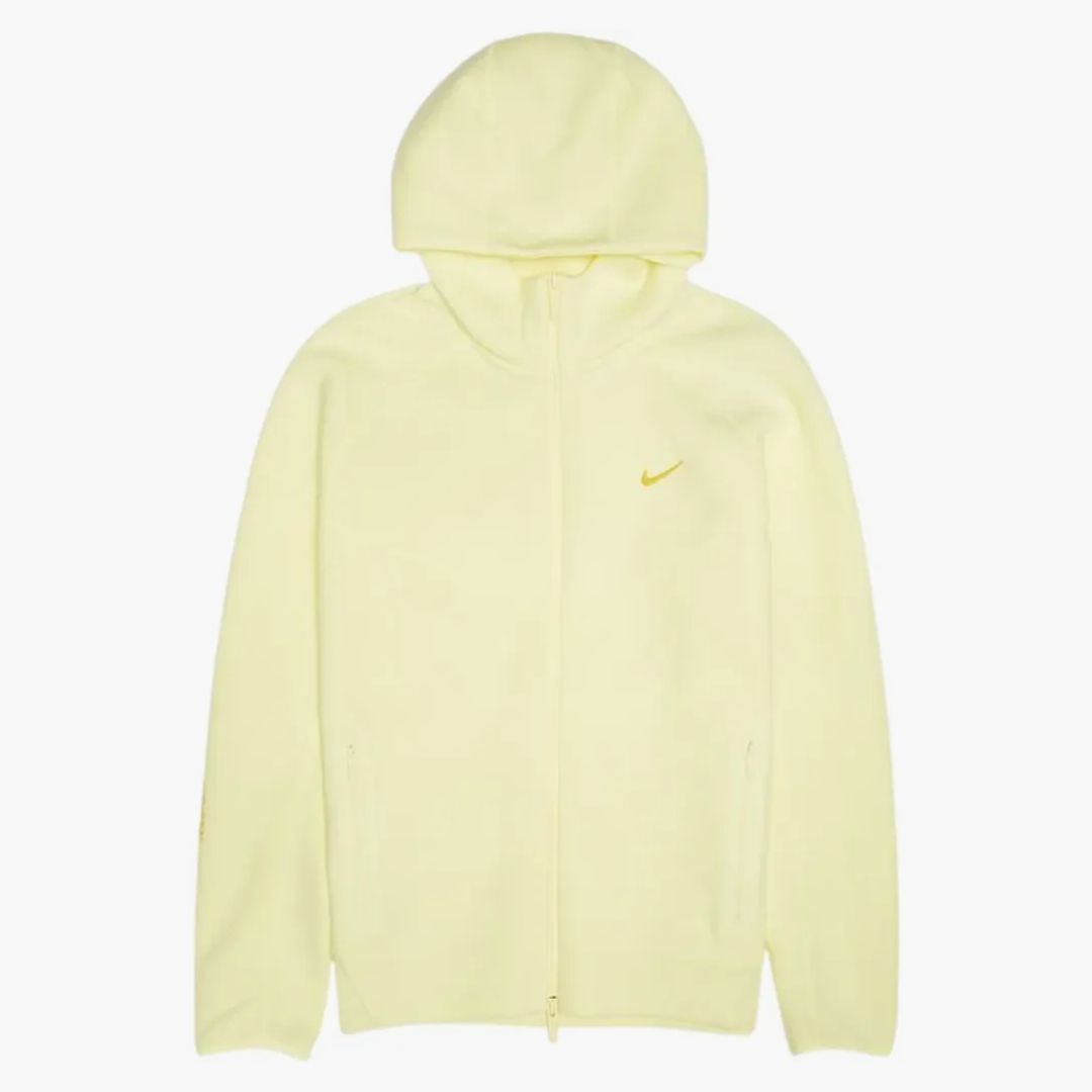 Nike X Nocta Nrg Tech Fleece Full Zip Hoodie Citron Tint/vivid Sulfur