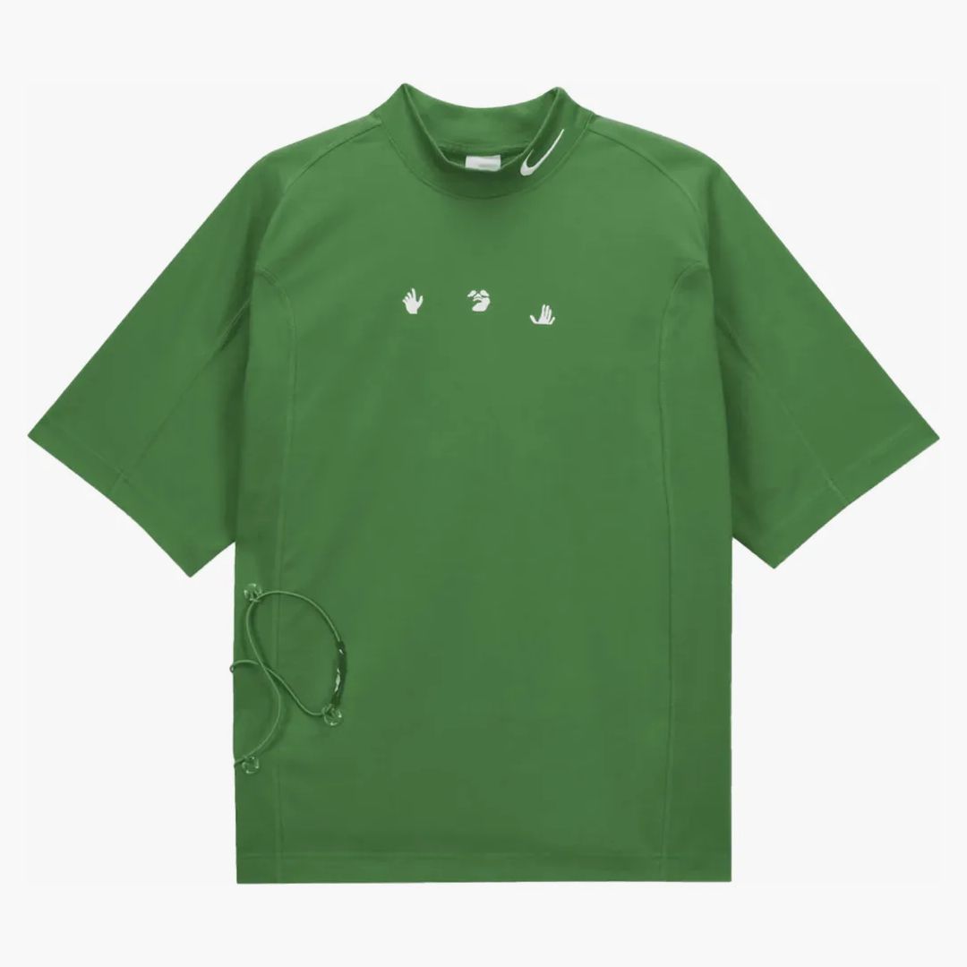 Nike X Off-white Short Sleeve Top (asia Sizing) Green