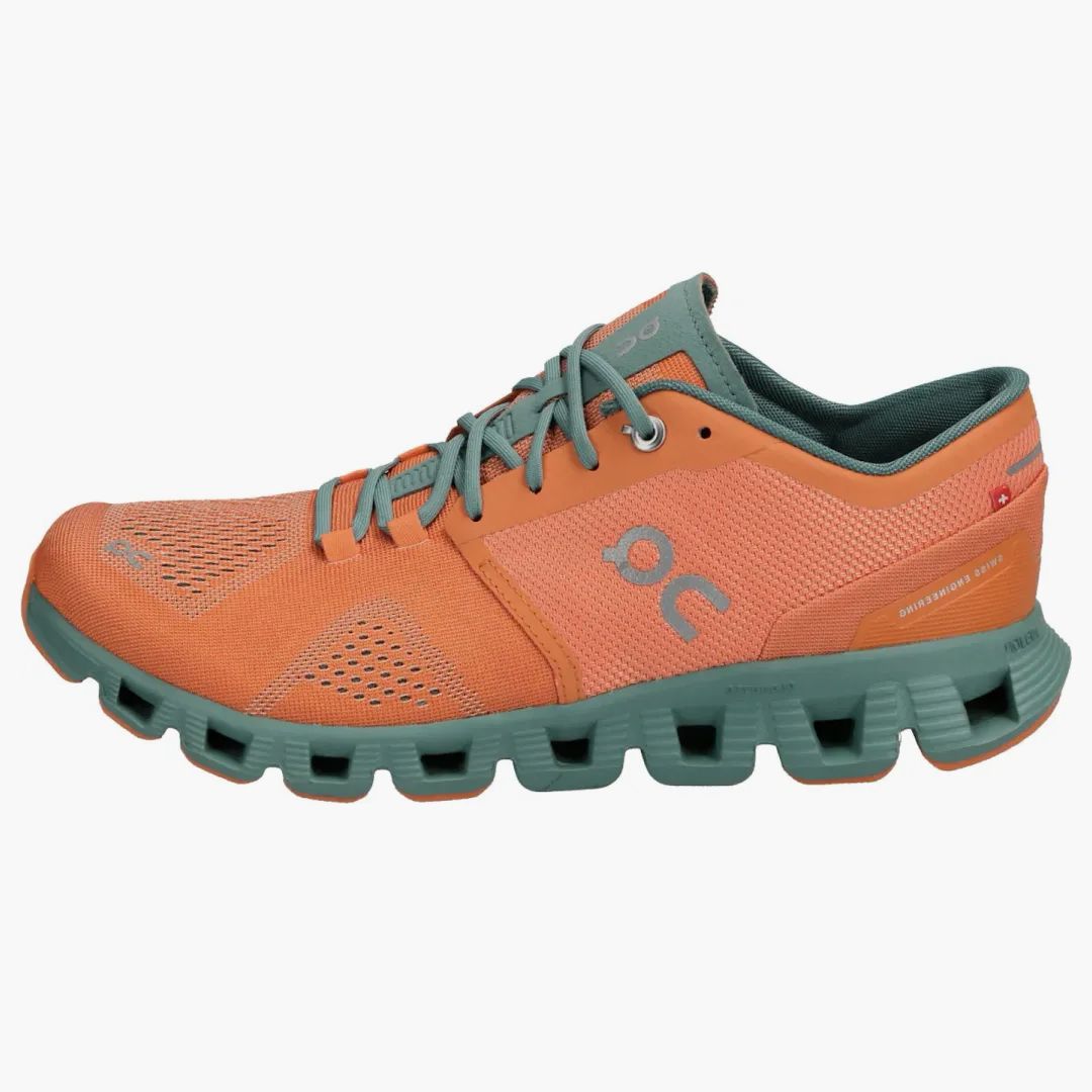 On Running Cloud X Orange Sea Green