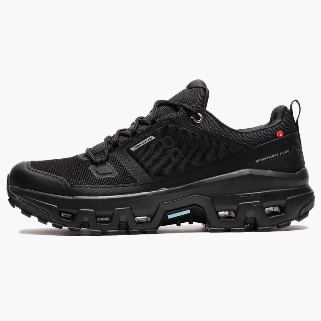 On Running Cloudrock Low Waterproof All Black