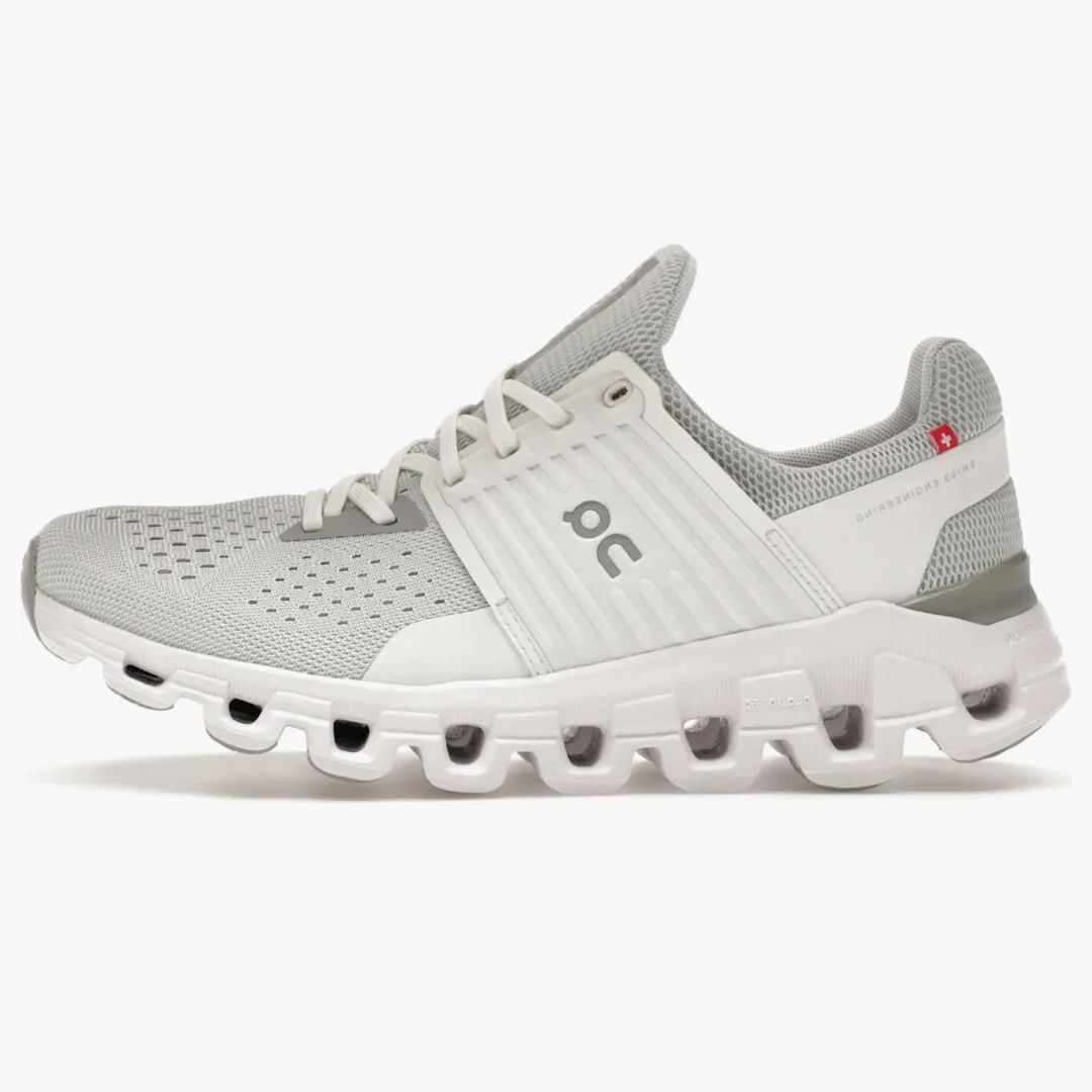 On Running Cloudswift Glacier Grey White (women's)