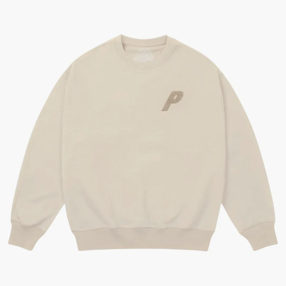 Palace P3 Chain Puff Crew Stoney Grey