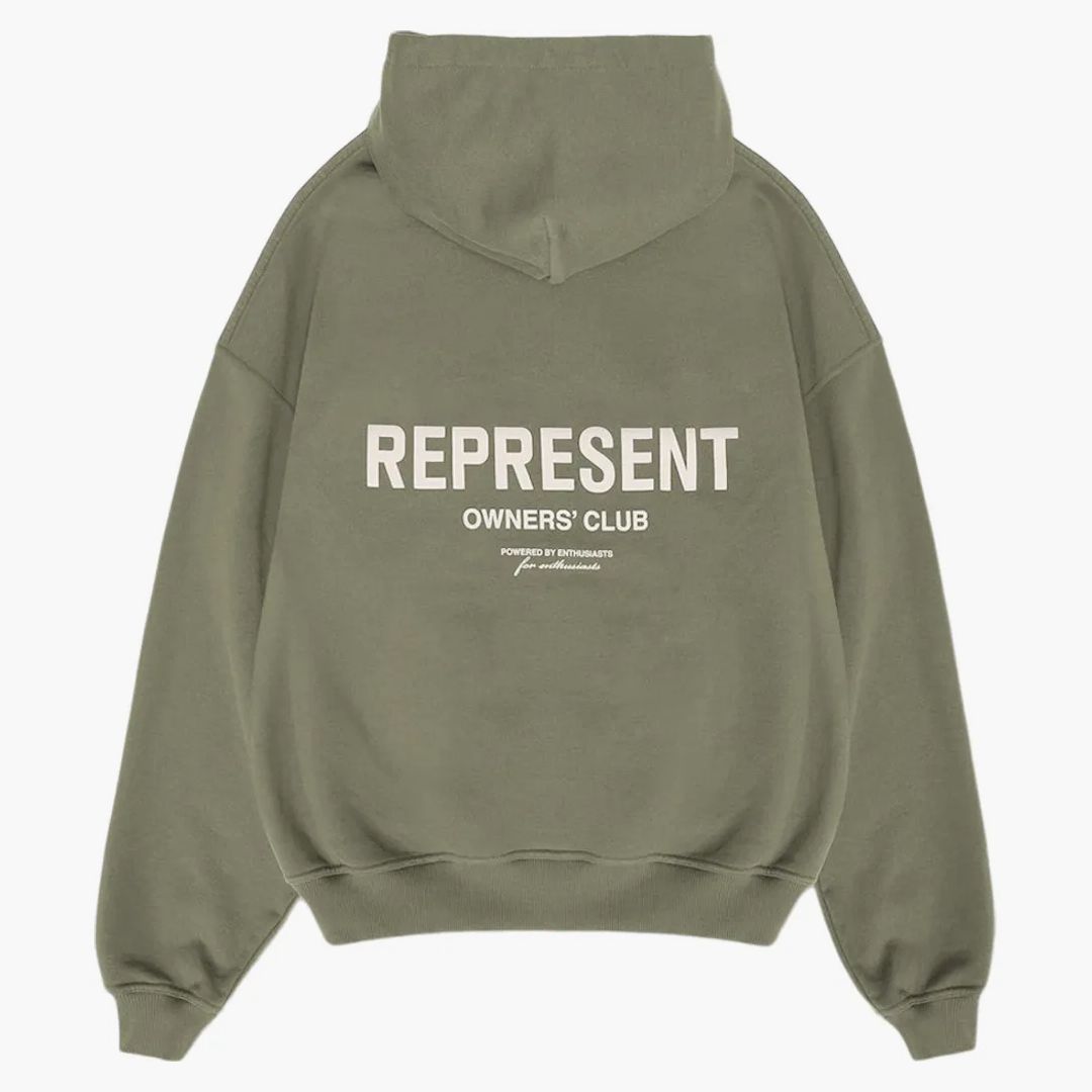 Represent Owners Club Hoodie Olive