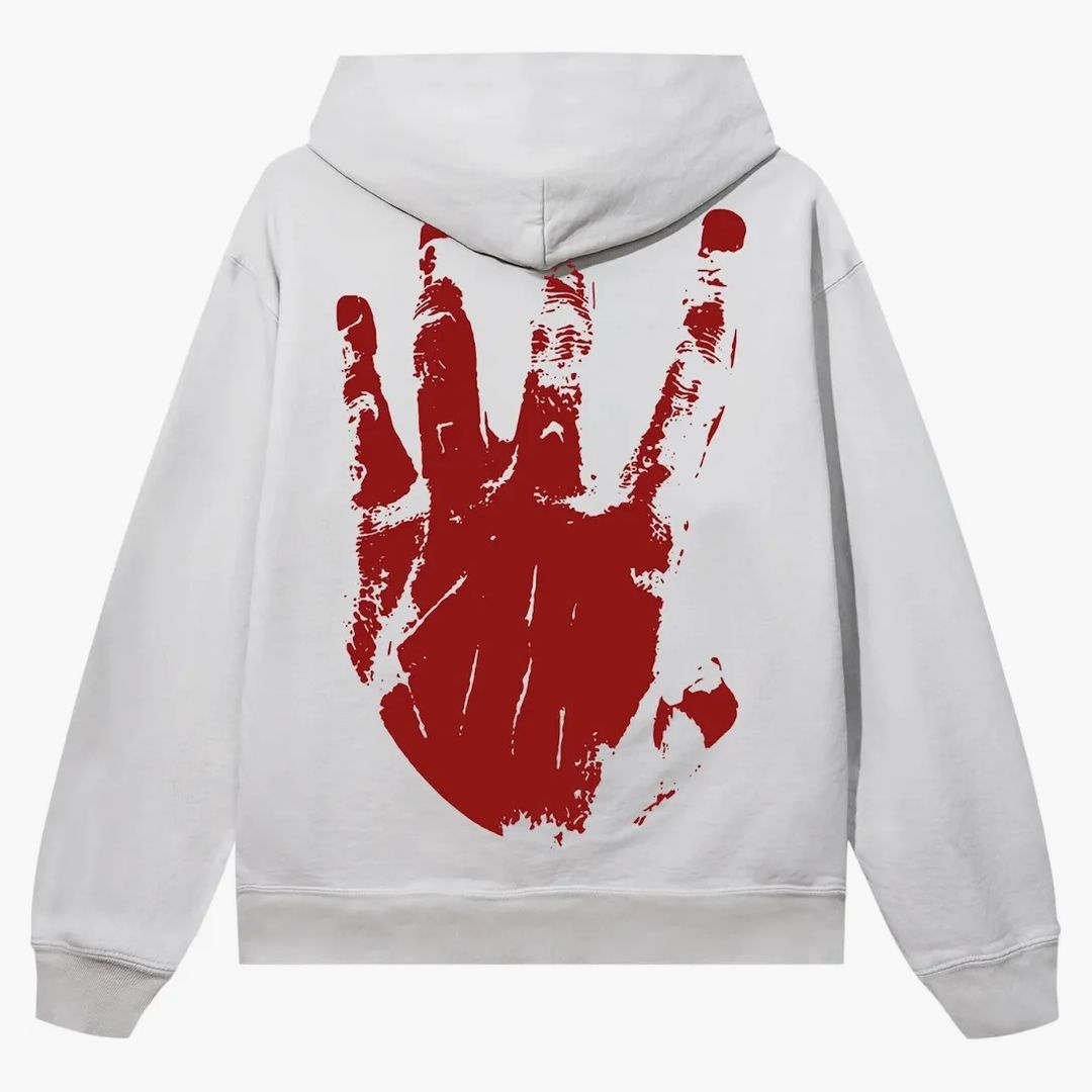 Revenge Xxxtentacion Kill Outline Hoodie Cement/red
