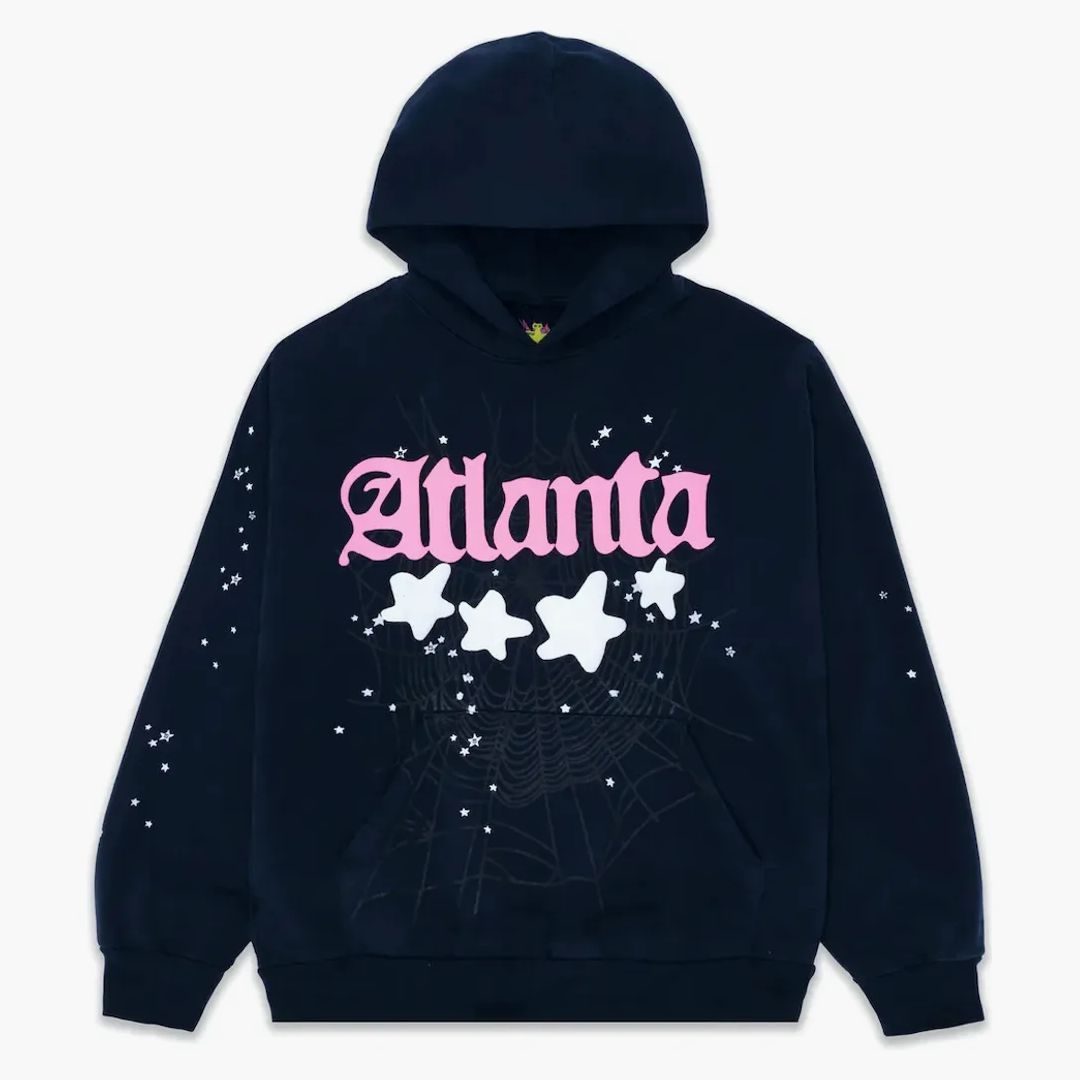 Sp5der Atlanta Hoodie Navy