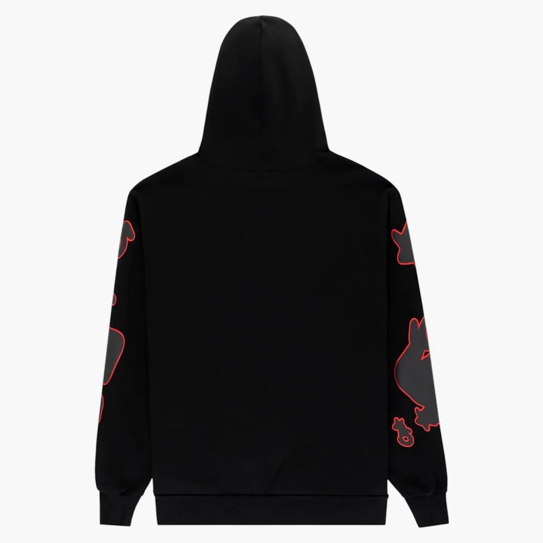 Sp5der Beluga Outline Hoodie Black
