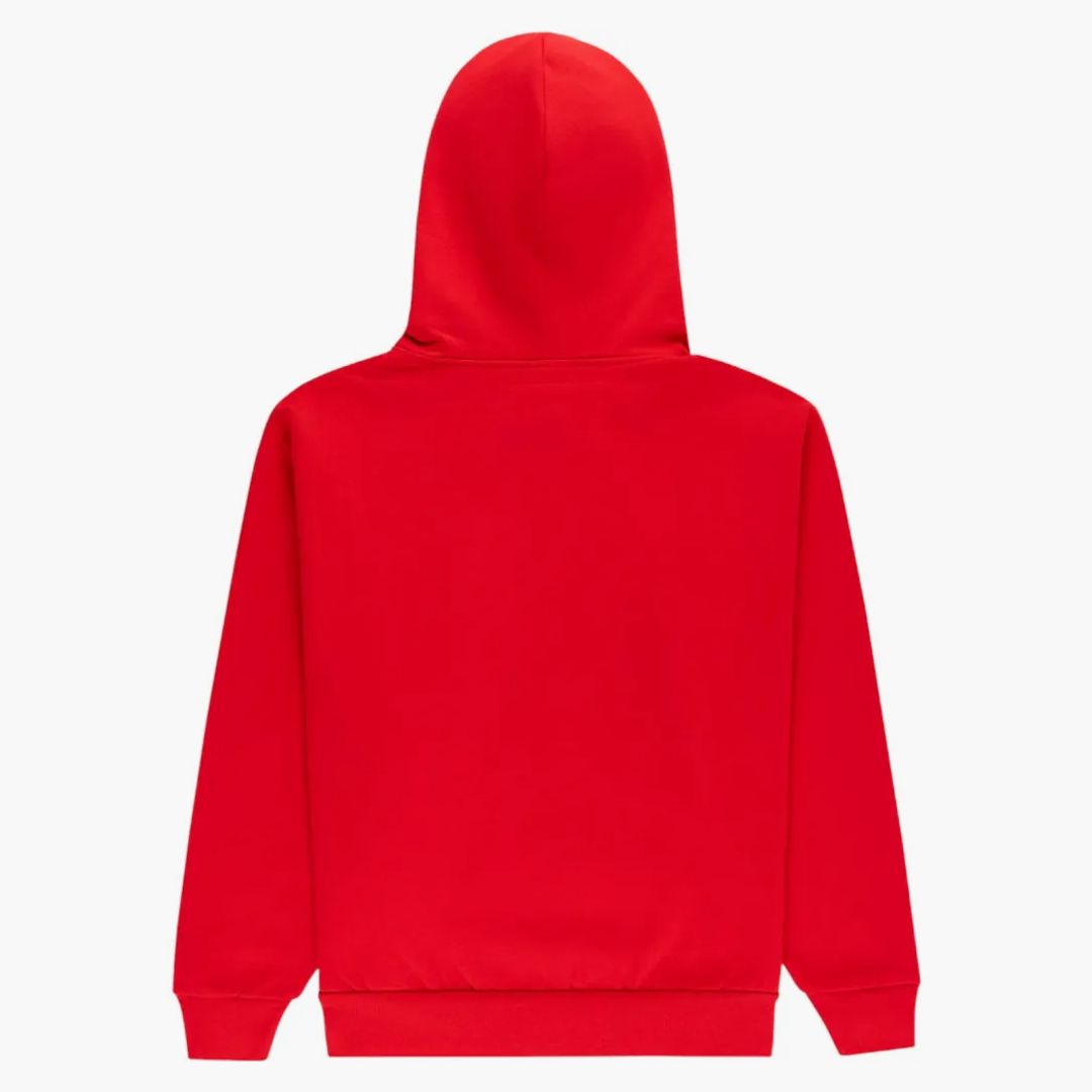 Sp5der Og Web Studded Zip Hoodie Red