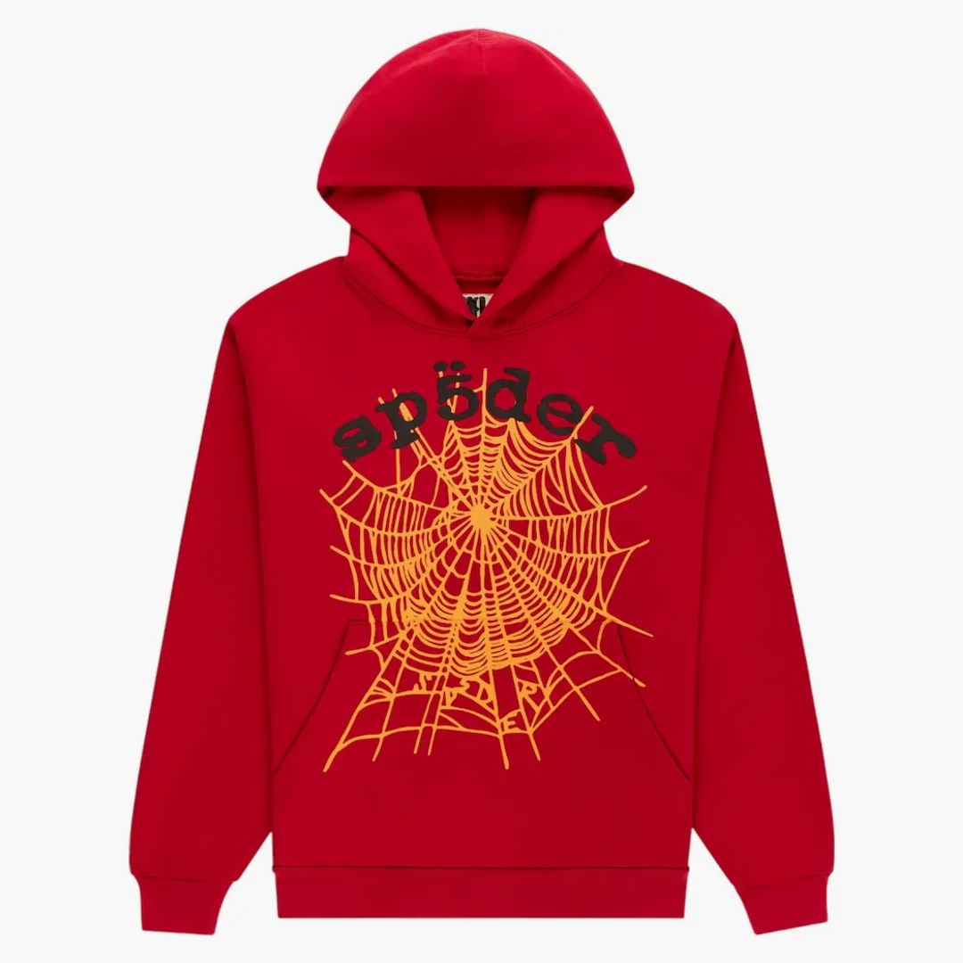 Sp5der Og Web V2 Hoodie Red