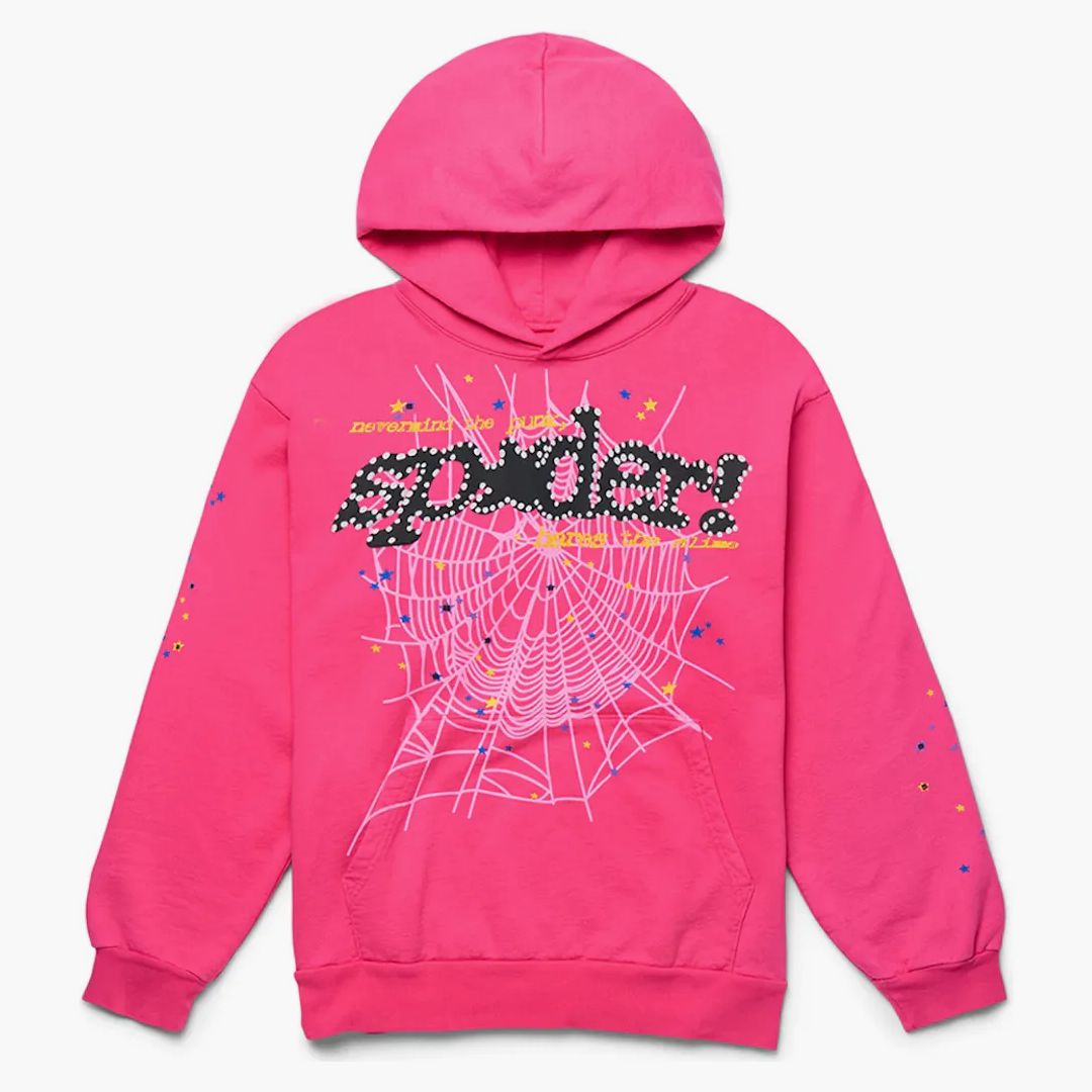 Sp5der P*nk V2 Hoodie Pink