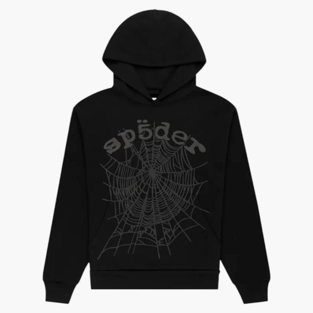 Sp5der Phantom Web Hoodie Black