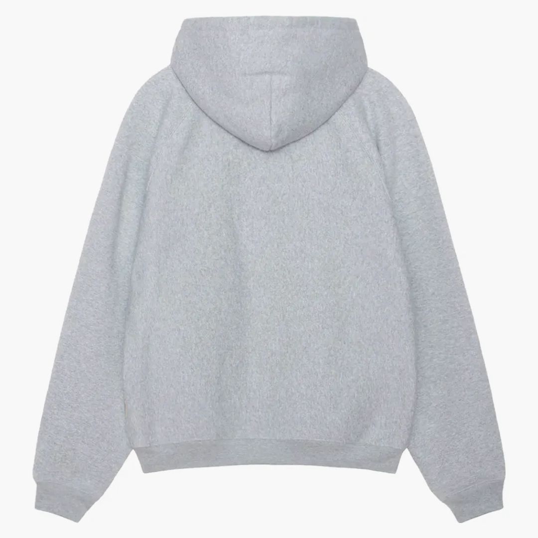 Stussy Fleece Raglan Hoodie Grey Heather