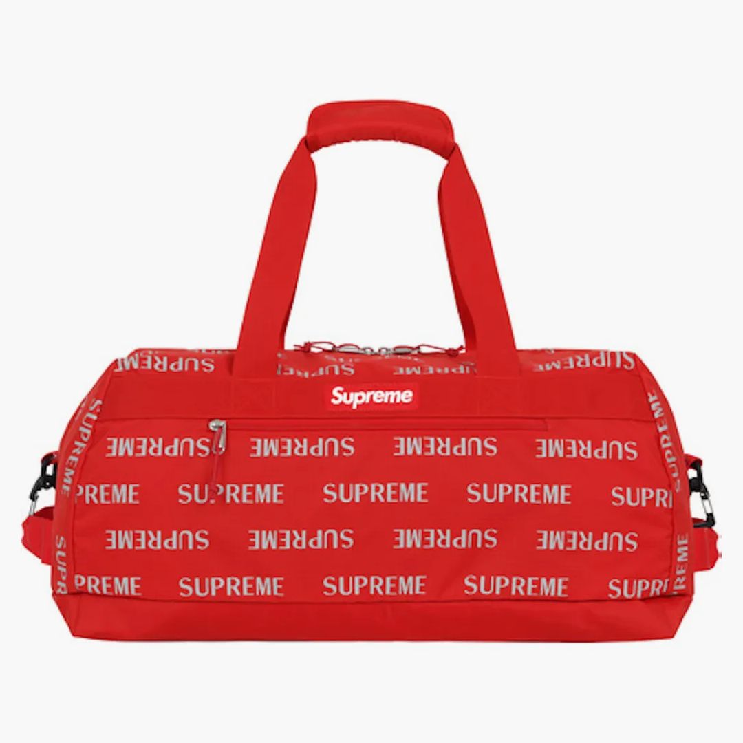 Supreme 3m Reflective Repeat Duffle Bag Red
