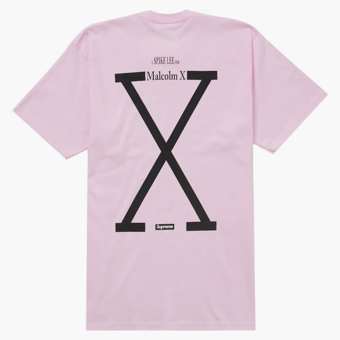 Supreme 40 Acres Malcolm X Tee Pink