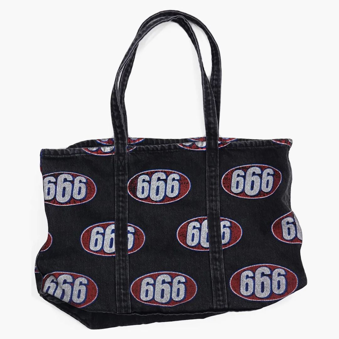Supreme 666 Denim Tote Black