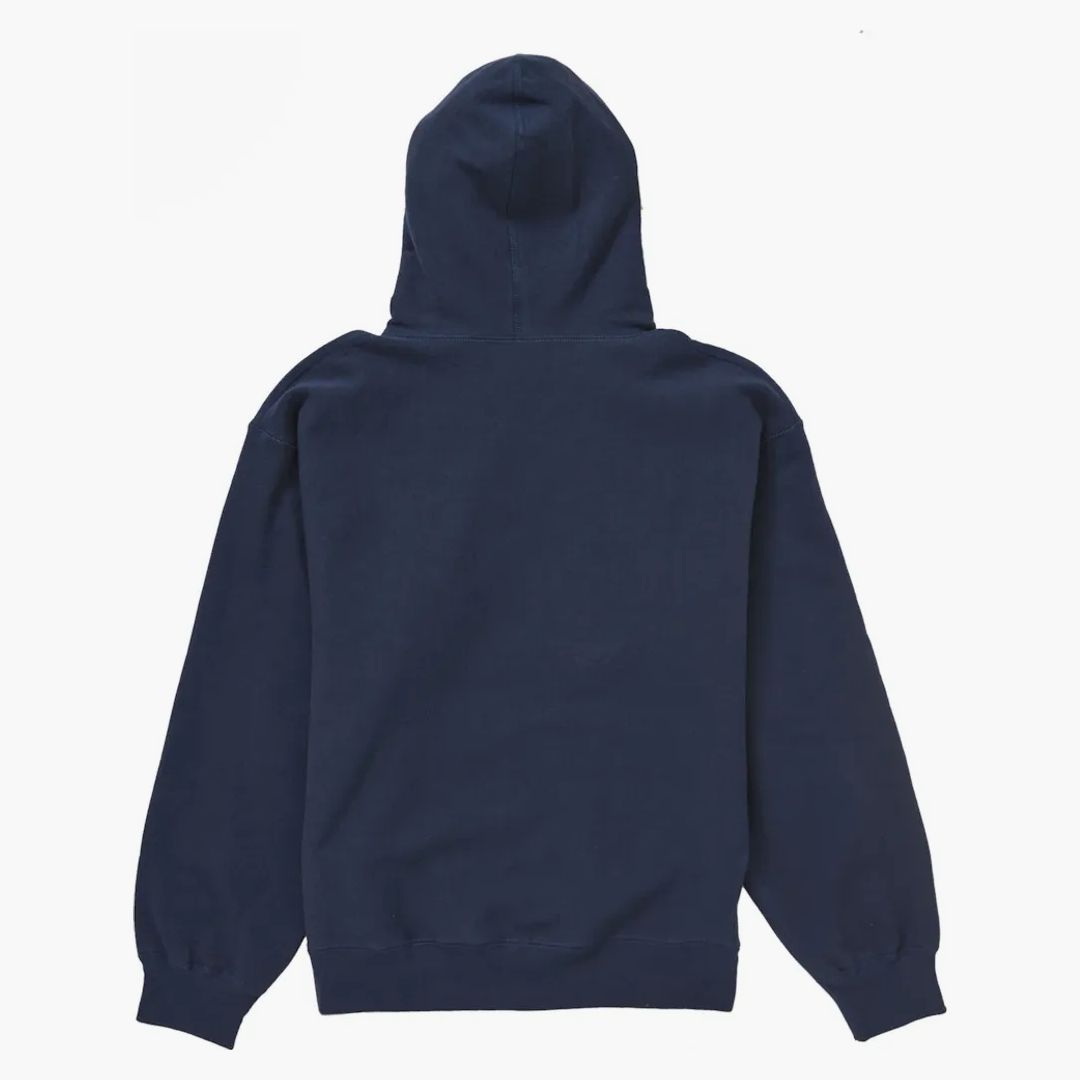 Supreme Box Logo Hooded Sweatshirt (fw24) Navy