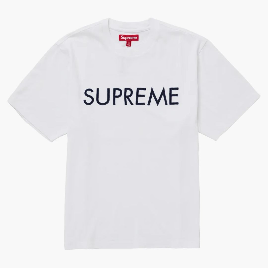 Supreme Capital S/s Top White