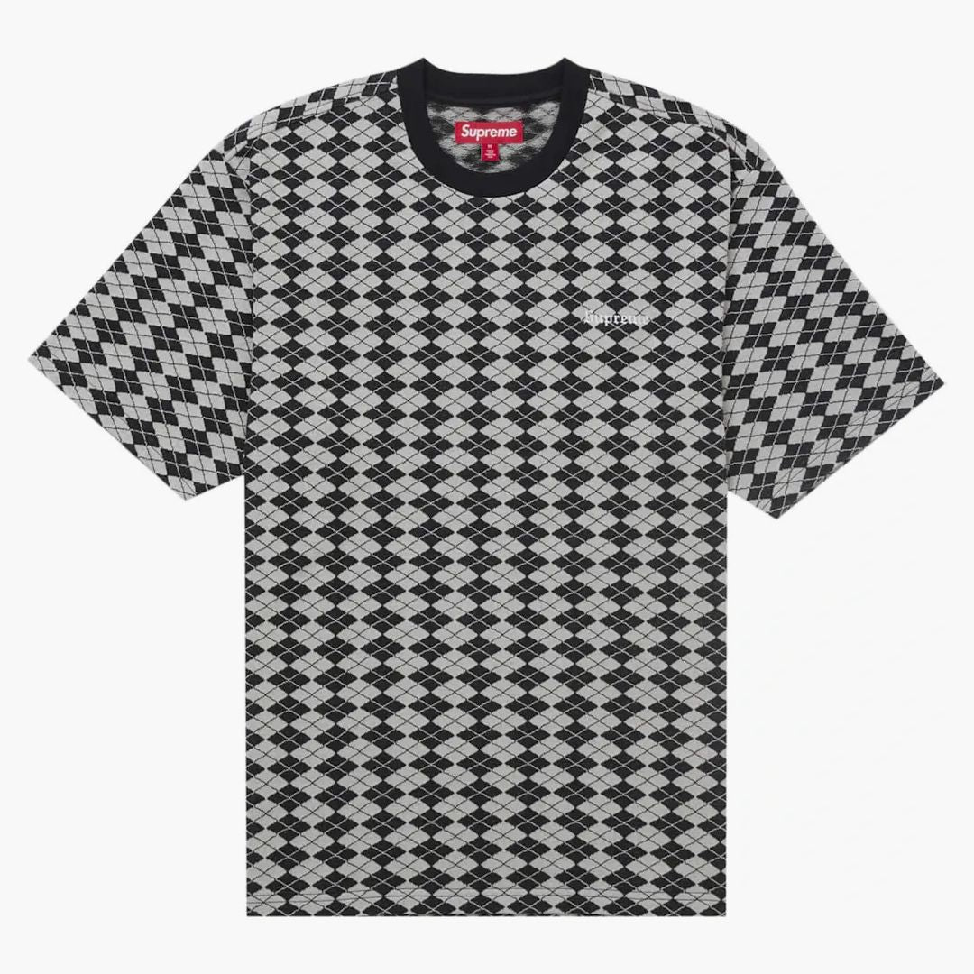 Supreme Diamond Jacquard S/s Top Black