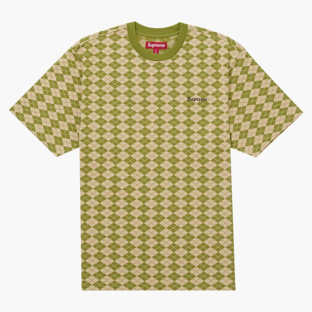 Supreme Diamond Jacquard S/s Top Green