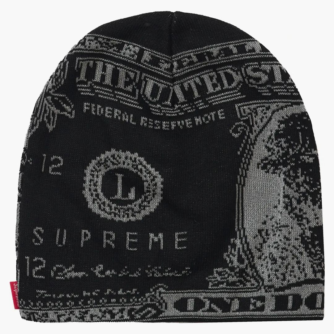 Supreme Dollar Beanie Black