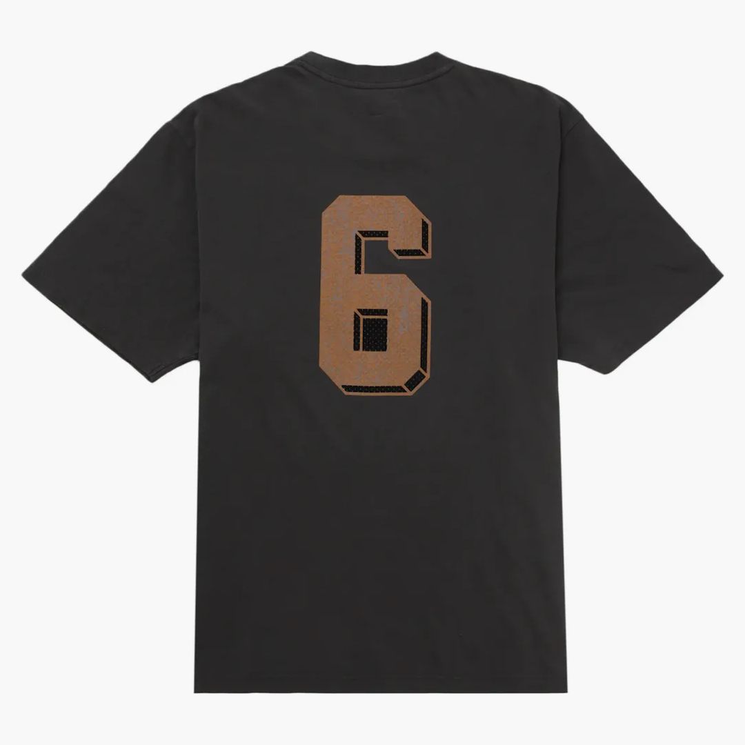 Supreme Flocked Washed S/s Top Black