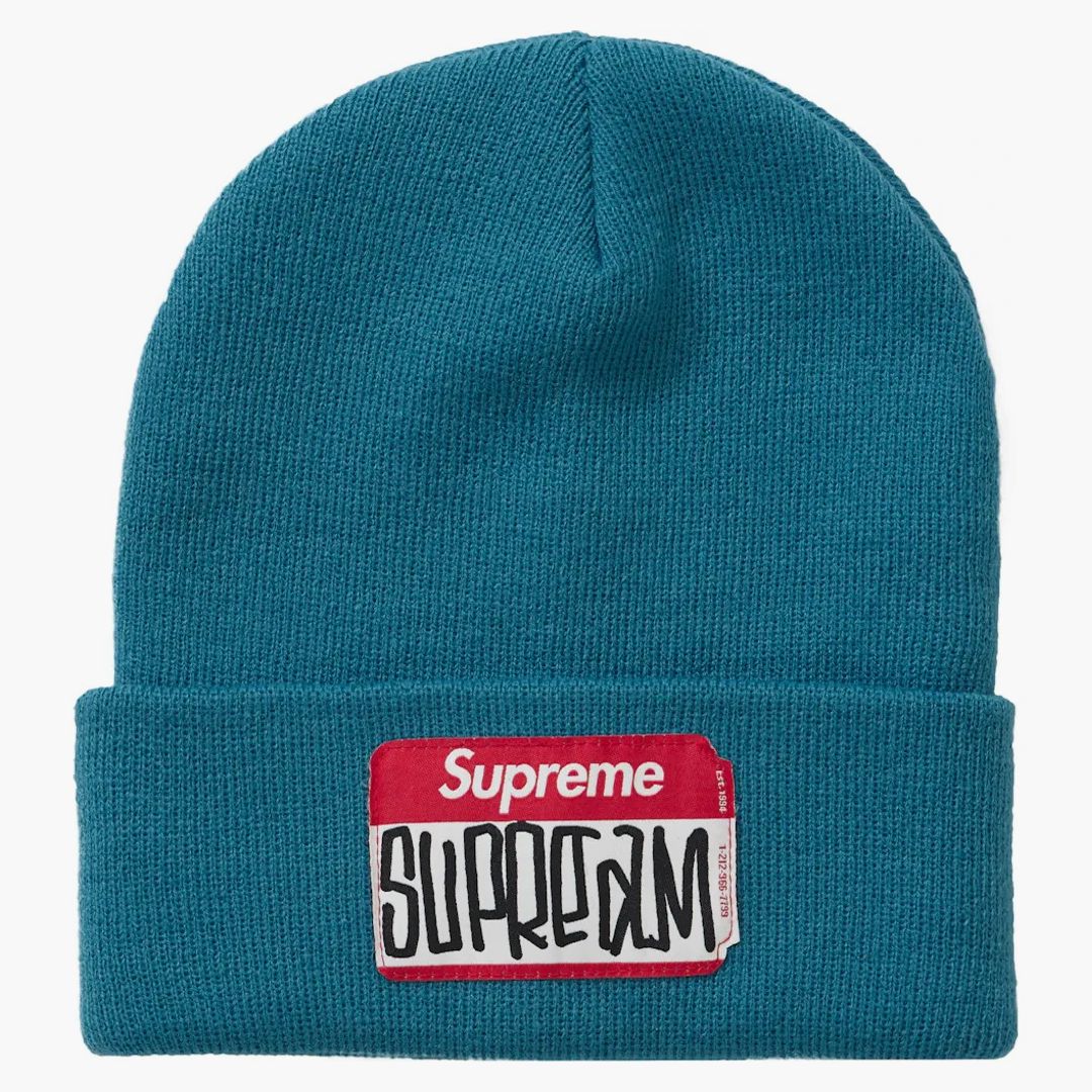Supreme Gonz Nametag Beanie Teal