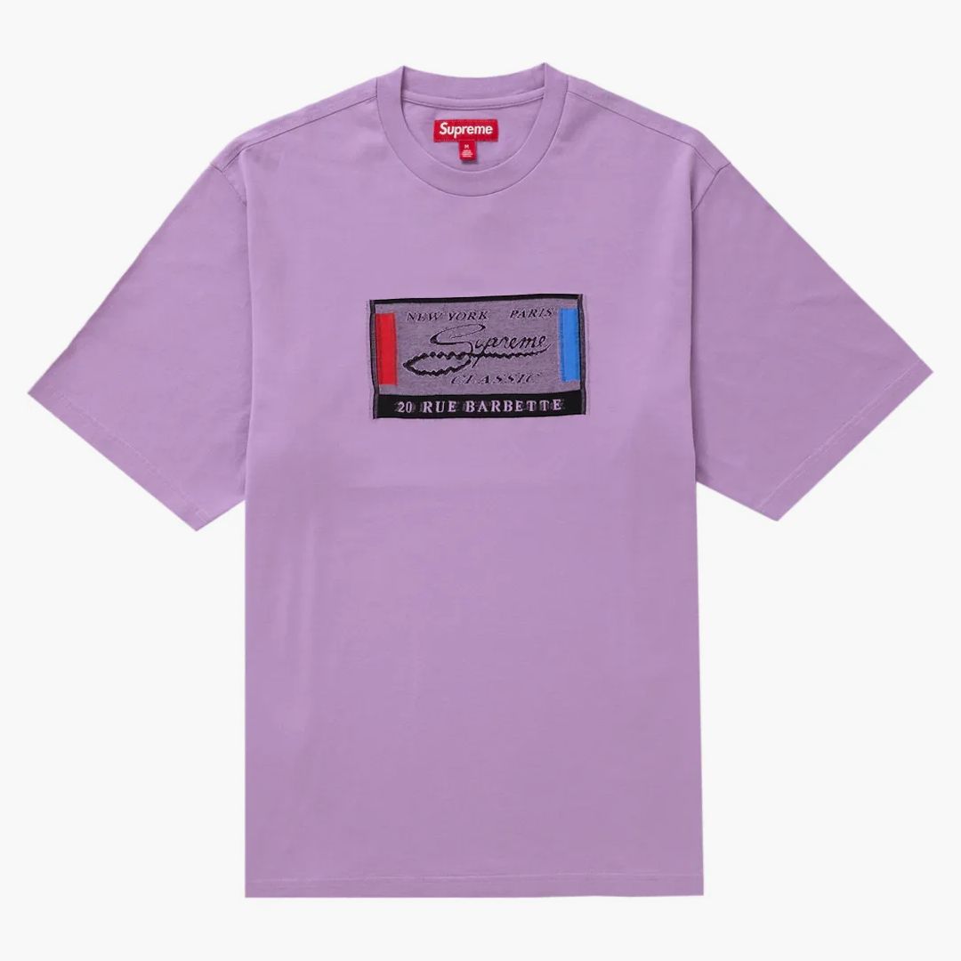 Supreme Intarsia Label S/s Top Purple