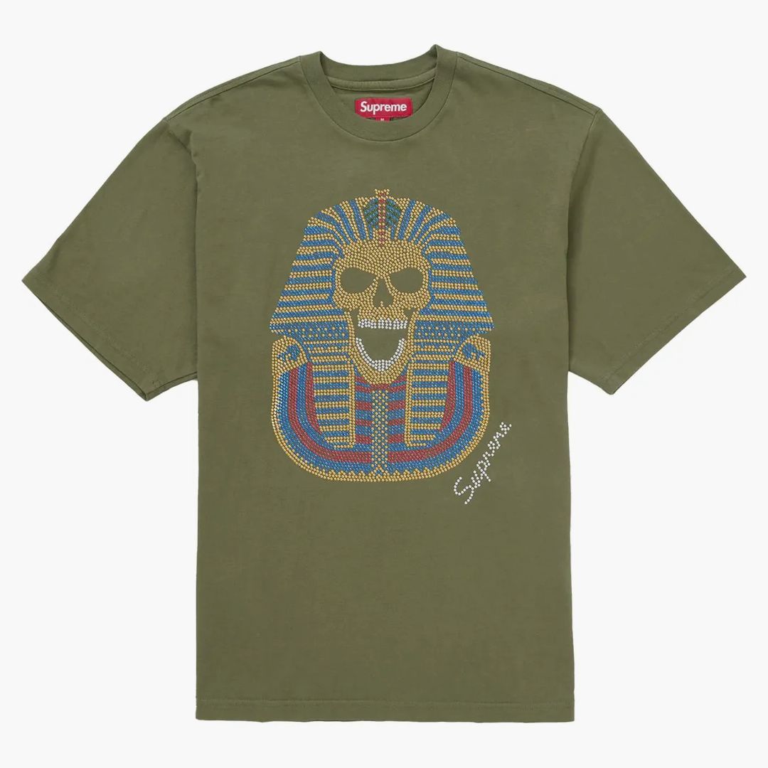 Supreme King Tut S/s Top Olive