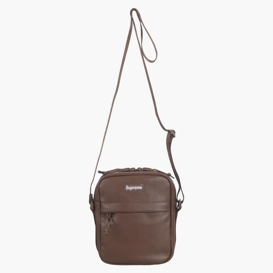 Leather Shoulder Bag Brown