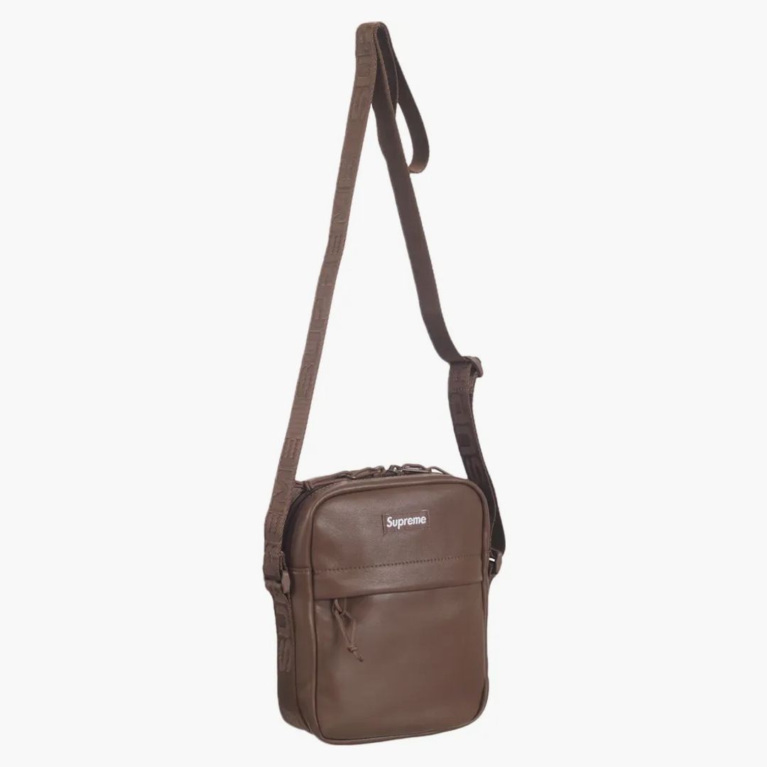 Leather Shoulder Bag Brown