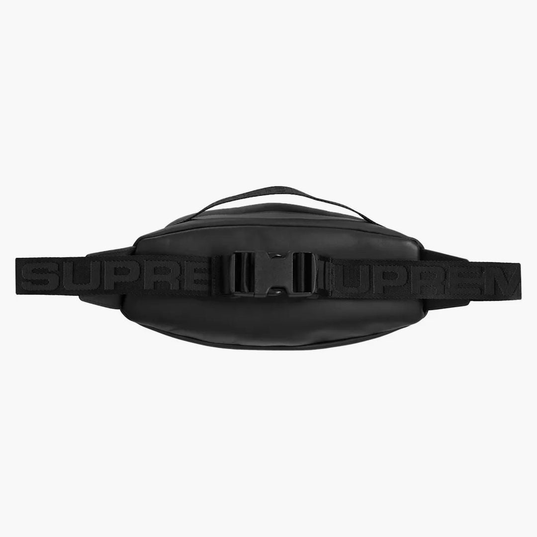 Supreme Leather Waist Bag Black