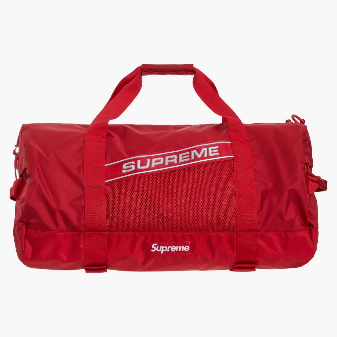 Supreme Logo Duffle Bag Red