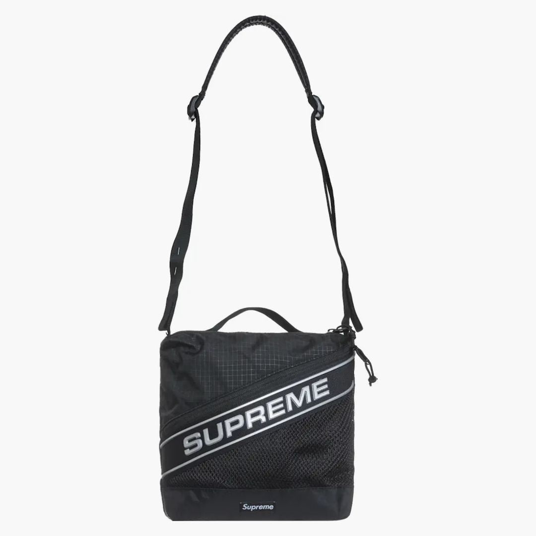 Supreme Logo Shoulder Bag Black