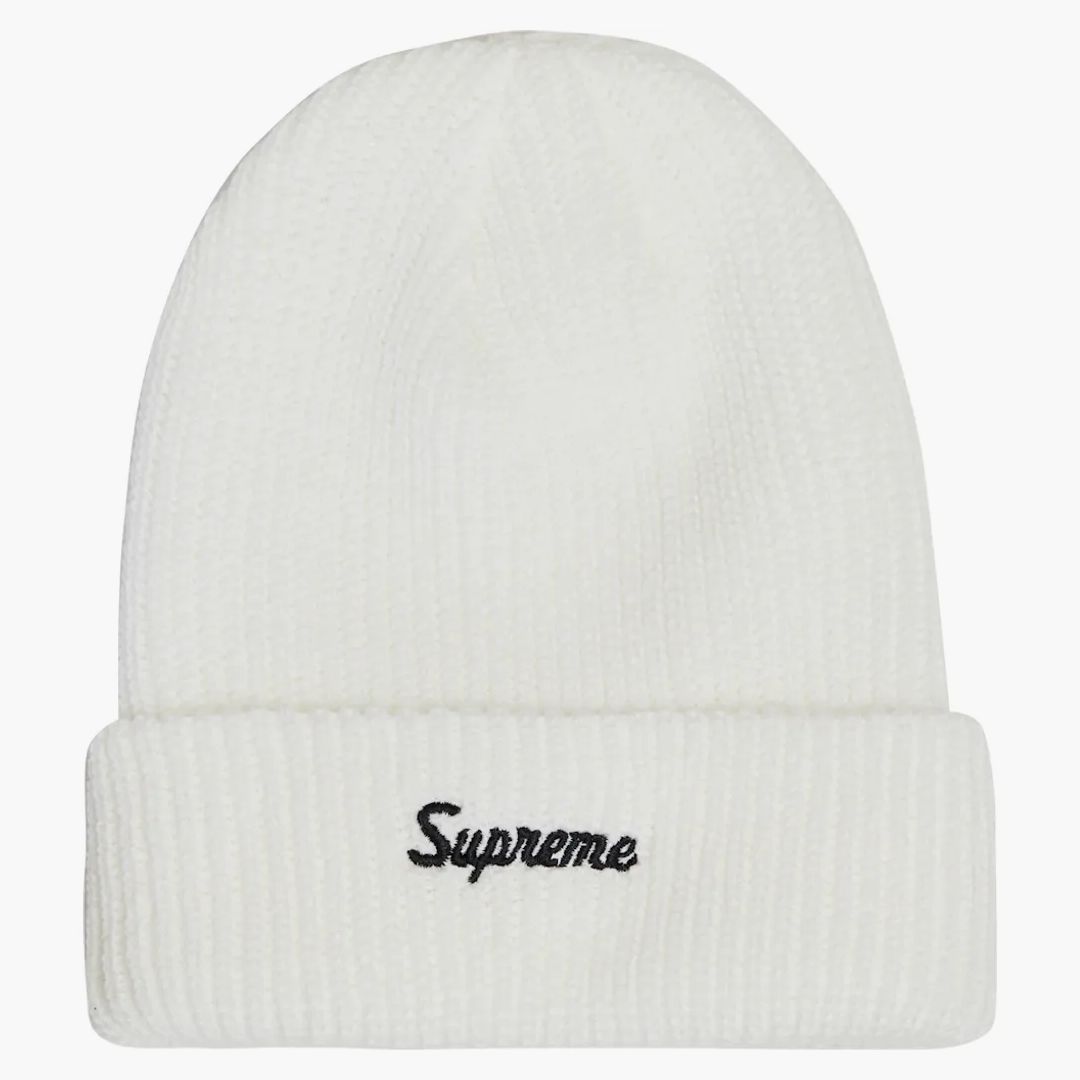 Supreme Loose Gauge Beanie White