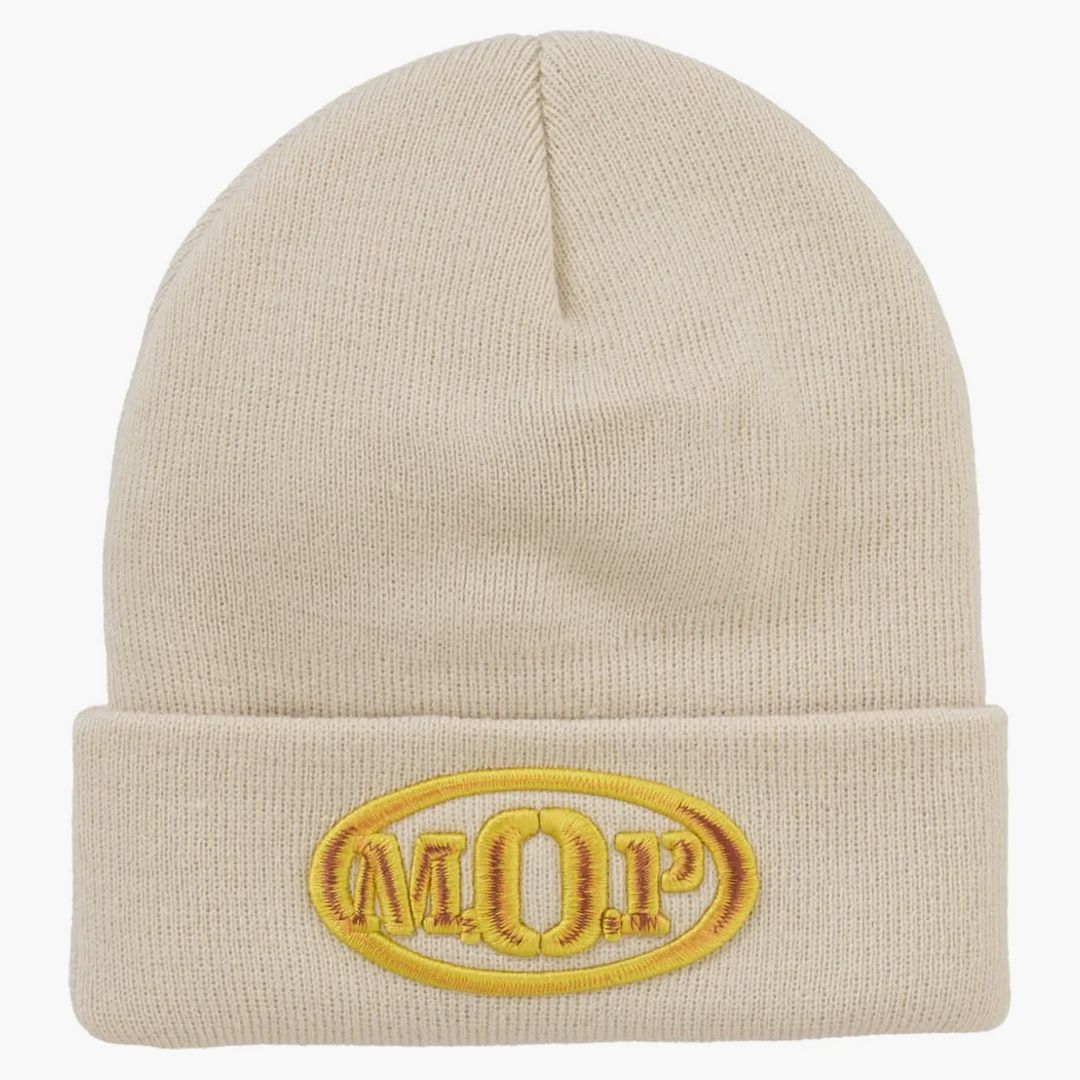 Supreme M.o.p. Beanie Natural
