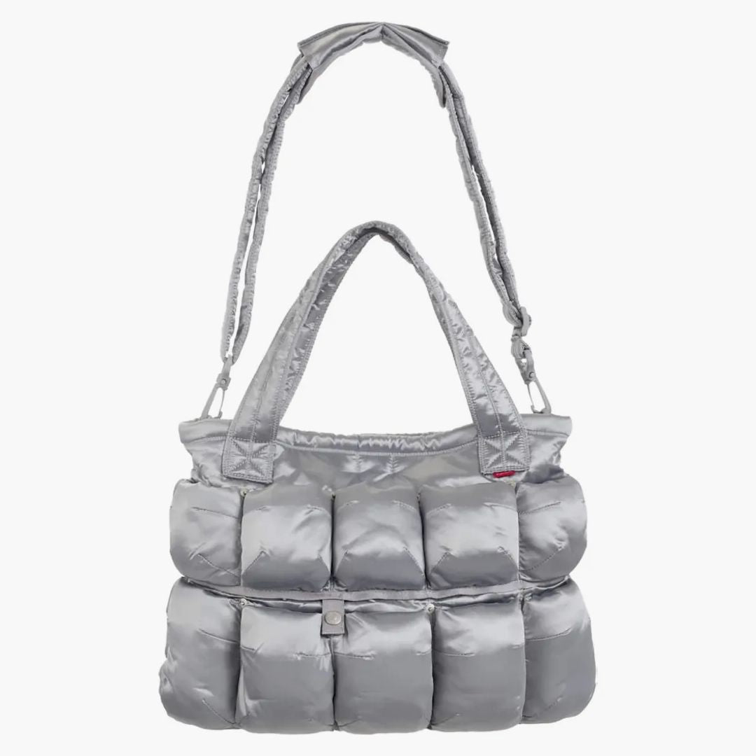 Supreme Marithé + François Girbaud Pokachu Puffer Tote Bag Silver