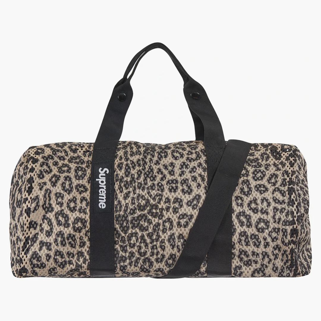Supreme Mesh Duffle Bag (ss23) Leopard