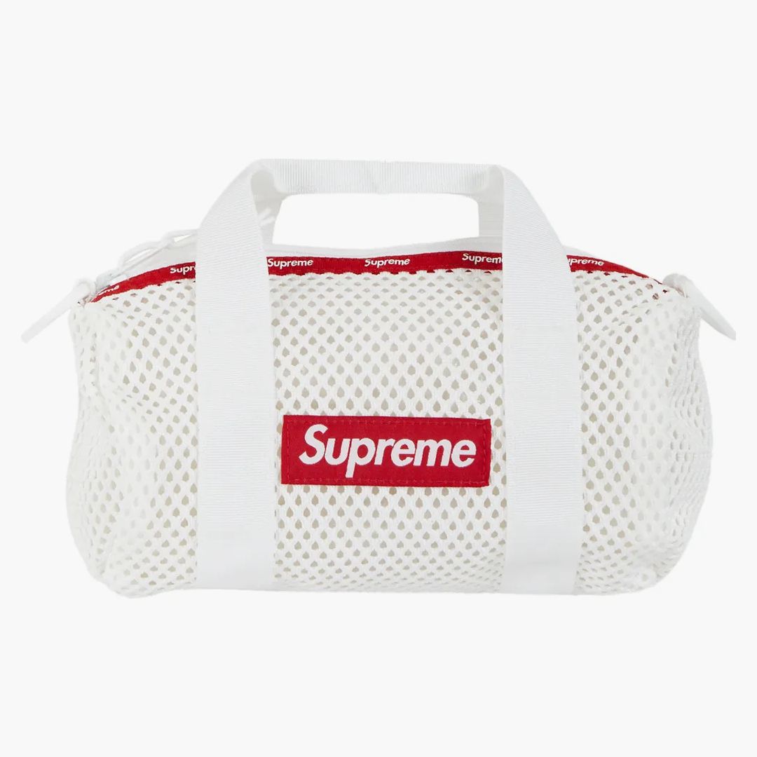 Supreme Mesh Mini Duffle Bag White